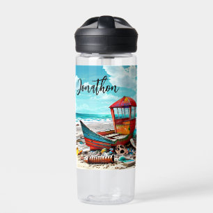 Botella De Agua Barco viejo y perdido personalizado