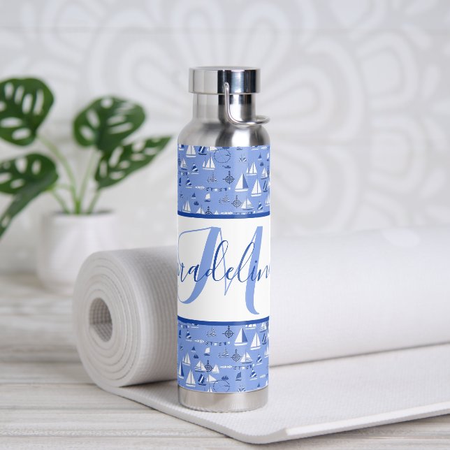 Botella De Agua Barcos personalizados  (Yoga)