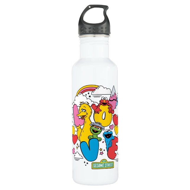 Botella De Agua Barrio Sésamo | Amor (Anverso)