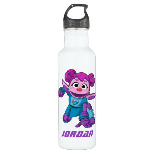 Botella De Agua Barrio Sésamo   Mecha Builders Abby   Añadir nombr