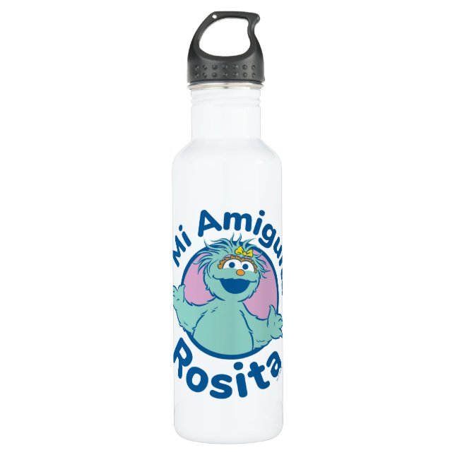 Botella De Agua Barrio Sésamo | Mi Amiguita Rosita (Anverso)