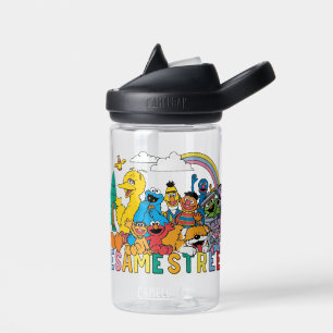 Botella De Agua Barrio Sésamo   Ola arcoiris