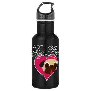 Botella De Agua Barro amasado del cervatillo del amor del barro