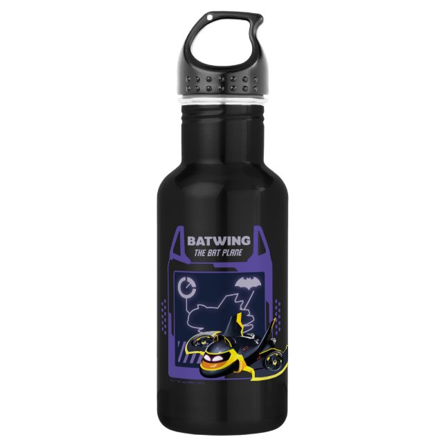 Botella De Agua Batería Batllers™ - El Avión Bat (Anverso)