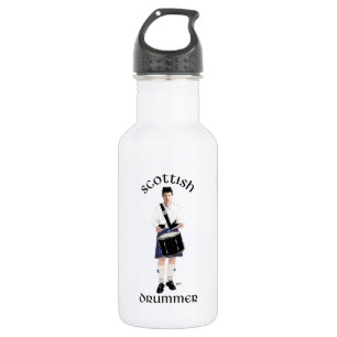 Botella De Agua Batería Escocesa - Falda Azul
