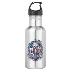 Botella De Agua Batido Patriótico Americana