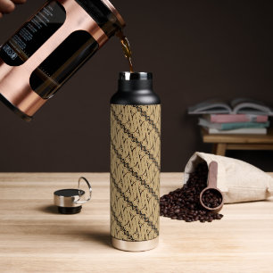 Botella De Agua Batik Parang, Patrón Indonesio, Javanés, Étnico