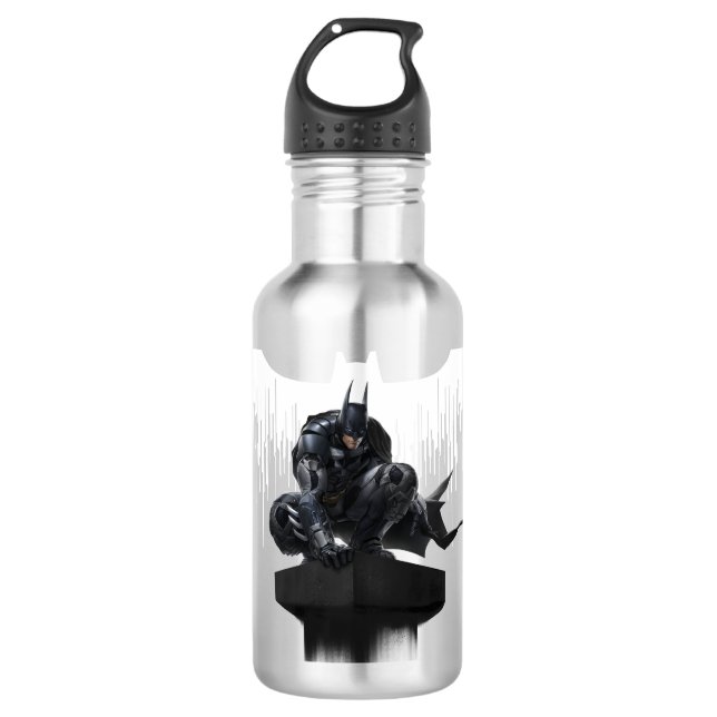Botella De Agua Batman encaramado en un pilar (Anverso)