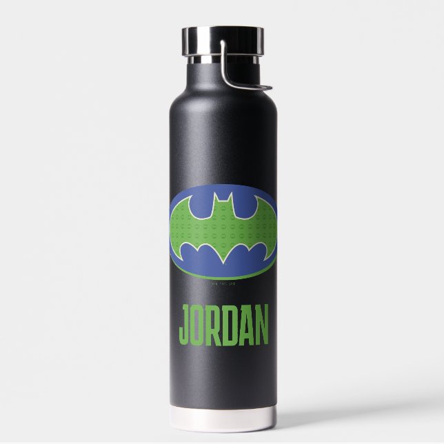 Botella De Agua Batman | Símbolo morado y verde (Izquierdo)