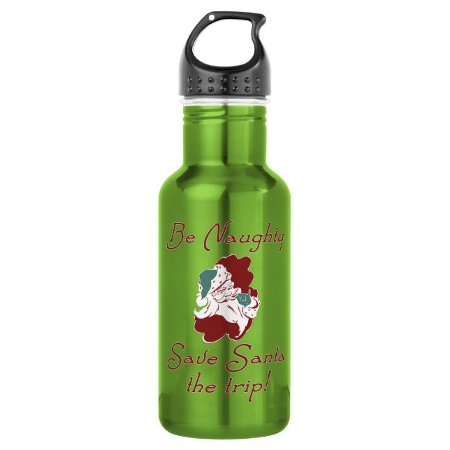 Botella De Agua Be Naughty Santa (Anverso)