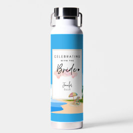 Botella De Agua Beach Bachelorette | Fiesta Hens personalizado