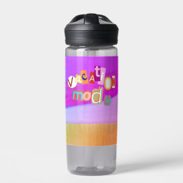 Botella De Agua Beach Style Retro Vacay Mode 