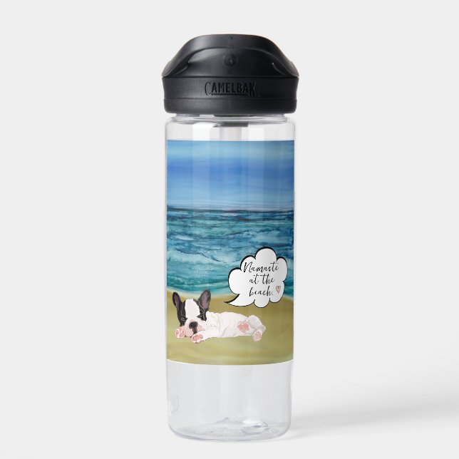 Botella De Agua Beachy Boston Terrier (Atrás)