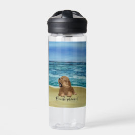 Botella De Agua Beachy Cute Puppy