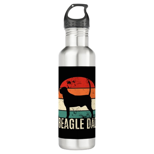Botella De Agua Beagle Dad (Anverso)