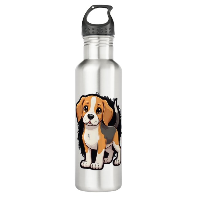 Botella De Agua Beagle Dog T Shirt (Anverso)