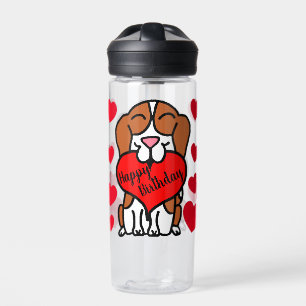 Botella De Agua Beagle Happy Birthday Dog Lover