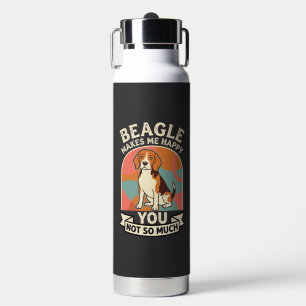 Botella De Agua Beagle Me Hace Feliz Tú No Tanto Perro