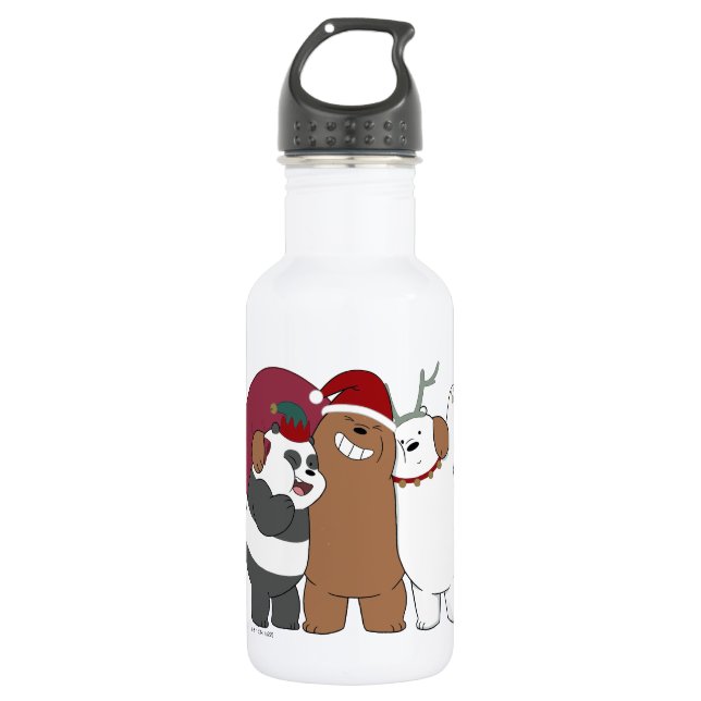 Botella De Agua Bear Bears - Saludos de la temporada (Anverso)