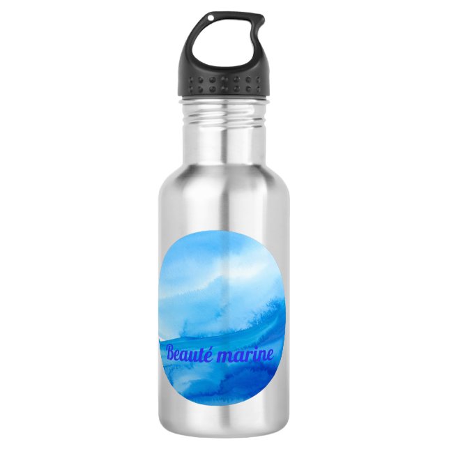 Botella De Agua Beauté marine vague (Anverso)