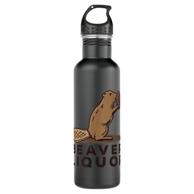 Botella De Agua Beaver Liquor Bebe (Anverso)