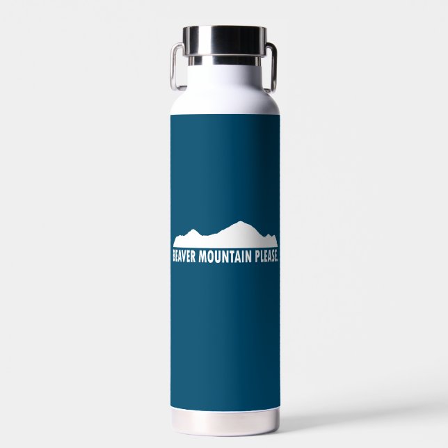 Botella De Agua Beaver Mountain Resort Please (Delantero)