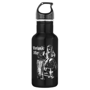 Botella De Agua Beba Alicia en el Ilustracion Vintage de Maravilla