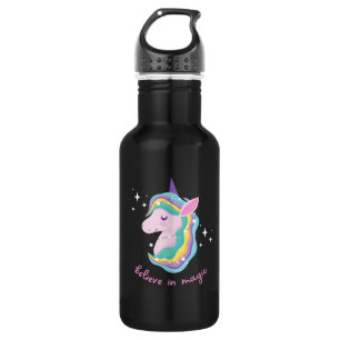 Botella De Agua Bebé de fiesta de cumpleaños de Rainbow Unicorn