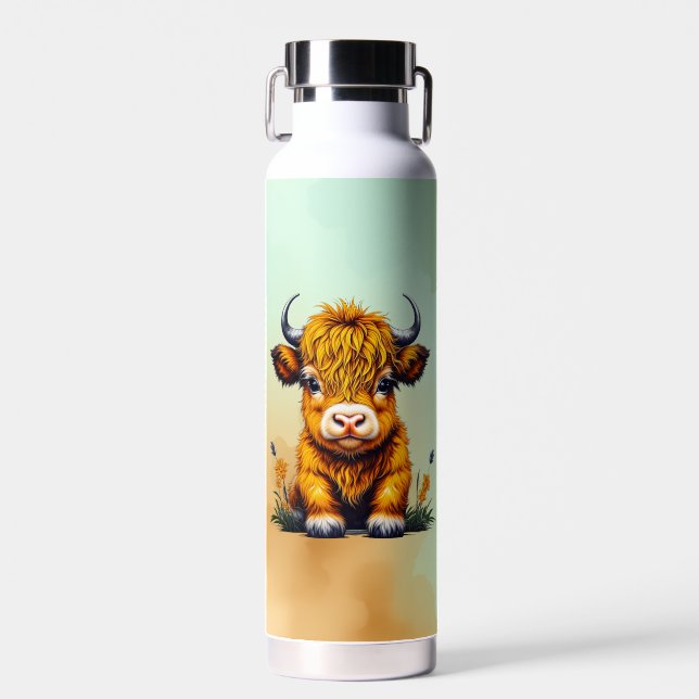 Botella De Agua Bebé Dulce Vaca Terralta Personalizada (Delantero)