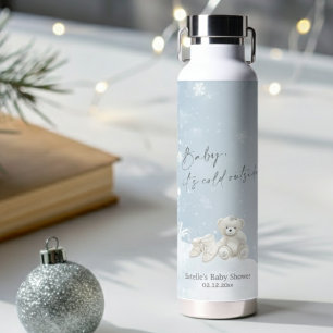 Botella De Agua Bebé, Fuera Hace Frío Oso de Peluche Elegante Neva