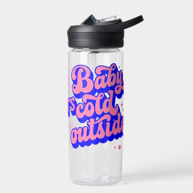 Botella De Agua Bebé juguetón, frío fuera del diseño invernal (Izquierdo)