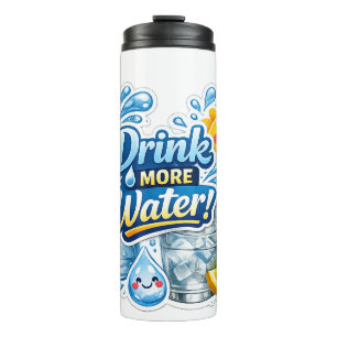 Botella de agua bebe más agua