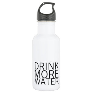 Botella De Agua Bebe más agua Minimalista simple