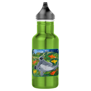 Botella De Agua Bebé tiburón "Arte de niños"