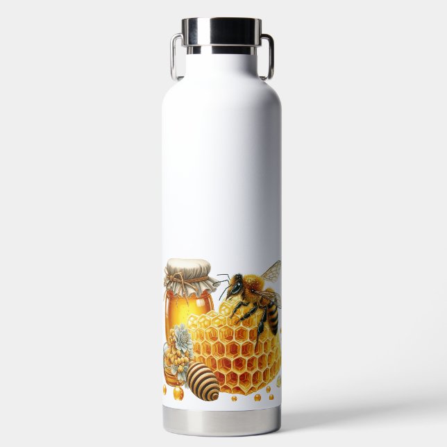 BOTELLA DE AGUA BEBÉS DE MIEL, COMBUSTIBLES, JARDINES DE MIEL (Delantero)