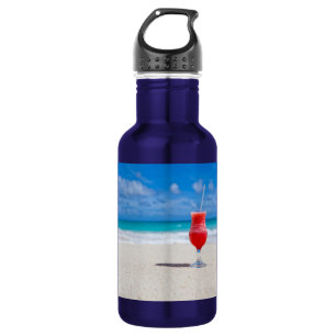 Botella De Agua Bebida en la playa