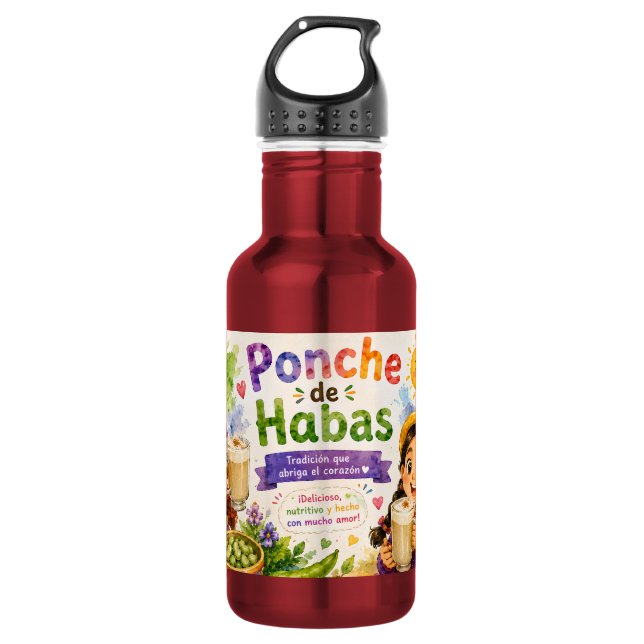 BOTELLA DE AGUA BEBIDA TRADICIONAL DE PERU (Anverso)