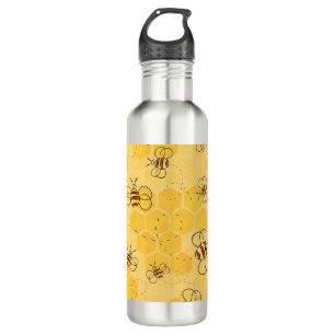 Botella De Agua Bee Buzzing Honey Bees Cute