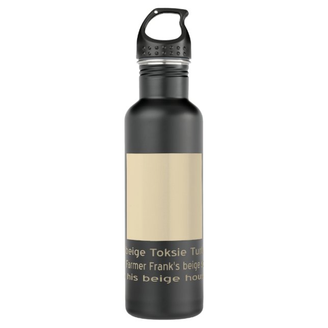 Botella De Agua Beige Toksie Turbie en Biege (Anverso)