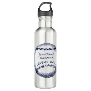 Botella De Agua Béisbol del vintage, bola personalizada