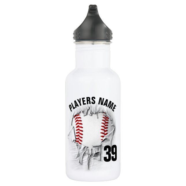 Botella De Agua Béisbol desgarrado (Derecha)