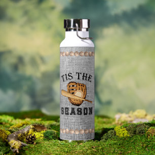 Botella De Agua Béisbol - Esta es la temporada - Monogramado