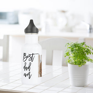 Botella De Agua Belleza Collage Foto Mejor Regalo De Papá Nunca