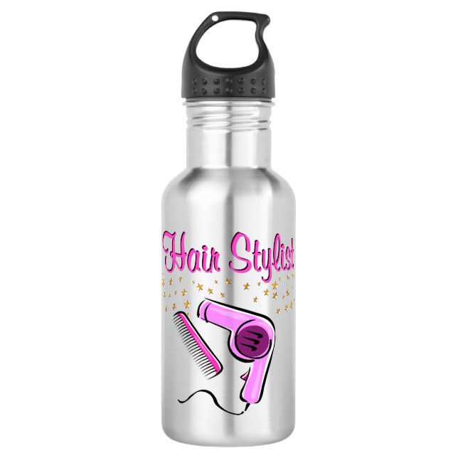 BOTELLA DE AGUA BELLEZA Y ESTILO DE PELO EXCELENTE (Anverso)