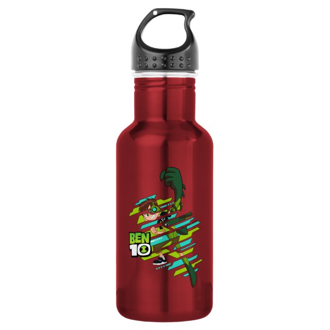 Botella De Agua Ben 10 Transformación de ADN salvaje (Anverso)