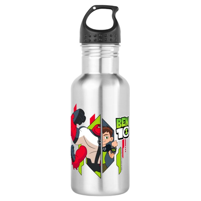 Botella De Agua Ben 10 Transformación del ADN de los Cuatro Brazos (Anverso)