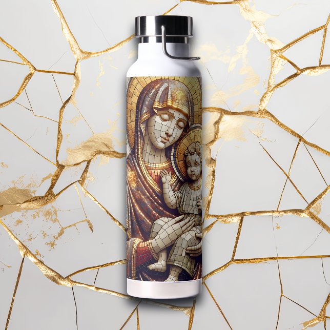 Botella De Agua Bendita Madre María y Niño Jesús | Religoius (Subido por el creador)