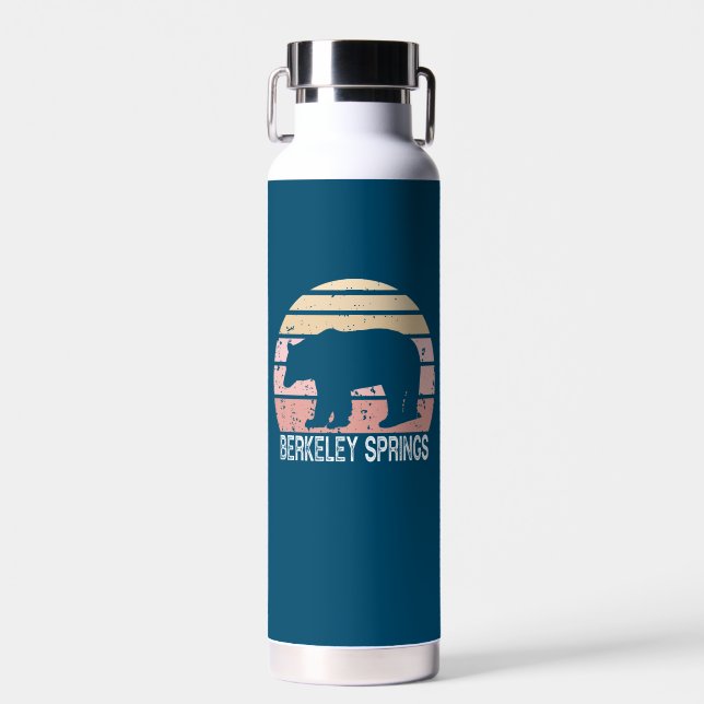 Botella De Agua Berkeley Springs West Virginia Retro Bear (Delantero)