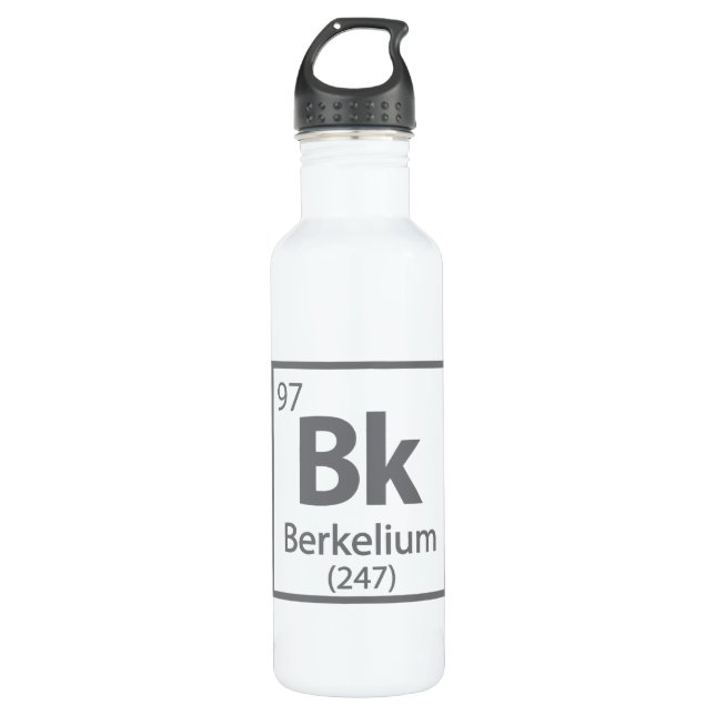 Botella De Agua Berkelium - Tabla periódica de ciencias de Berkele (Anverso)