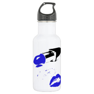Botella De Agua Beso del lápiz labial